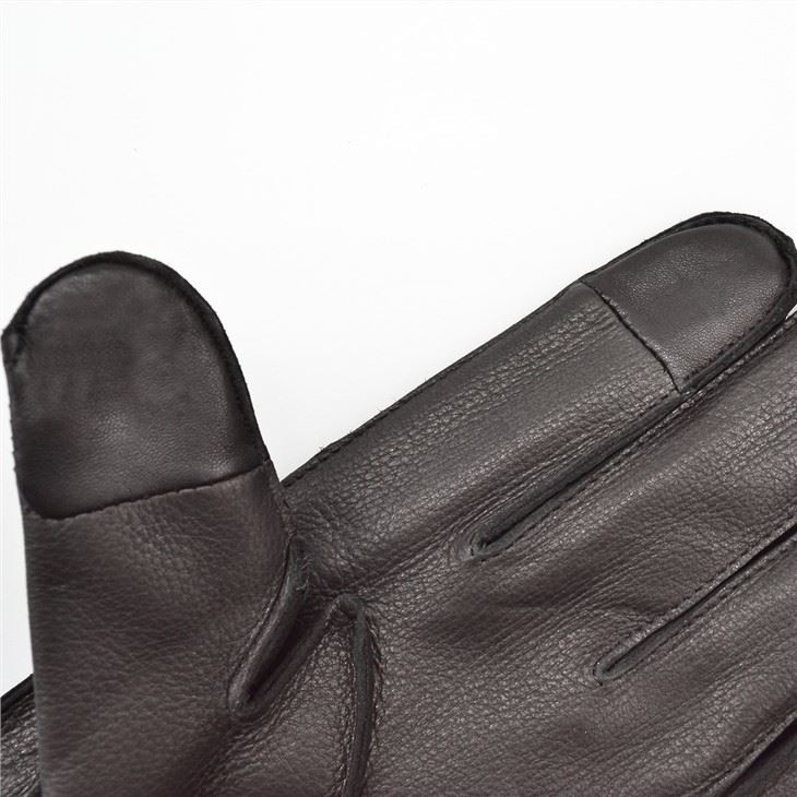 Leather gloves nylon sheepskin warm riding gloves