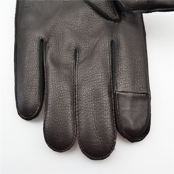 Leather gloves nylon sheepskin warm riding gloves